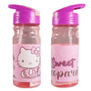 Hello Kitty Kinder Wasserflasche Trinkflasche Flasche 500 ml Tragegriff und Halm
