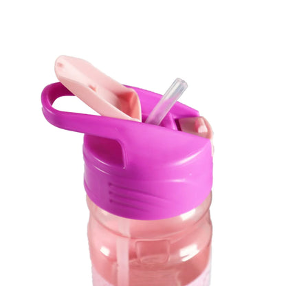 Hello Kitty Kinder Wasserflasche Trinkflasche Flasche 500 ml Tragegriff und Halm - WS-Trend.de