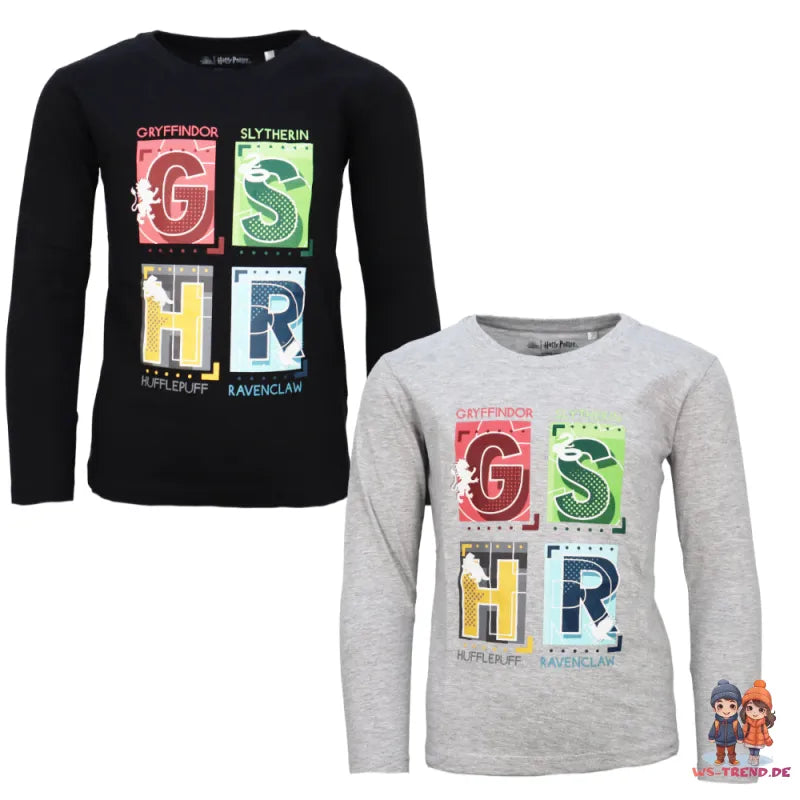 Harry Potter Hogwarts Gryffindor Jungen langarm T-Shirt Shirt - WS-Trend.de Gr. 104-134