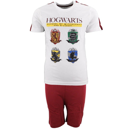 Harry Potter Hogwarts Kinder Schlafanzug Pyjama - WS-Trend.de kurzarm 134 -164 Baumwolle