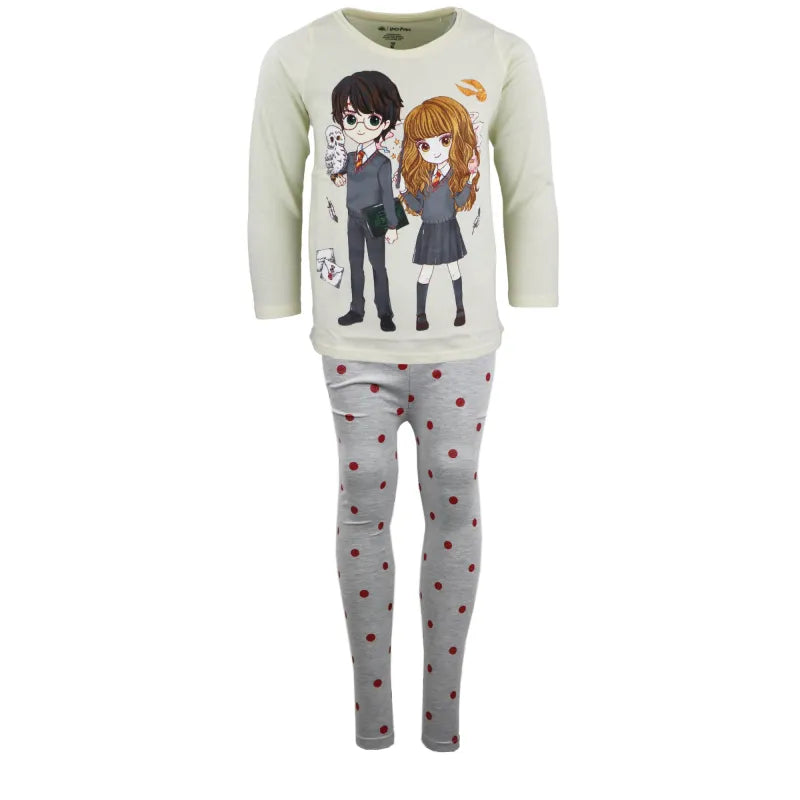 Harry Potter Hermine Mädchen Schlafanzug Pyjama lang - WS-Trend.de 104-134 Baumwolle