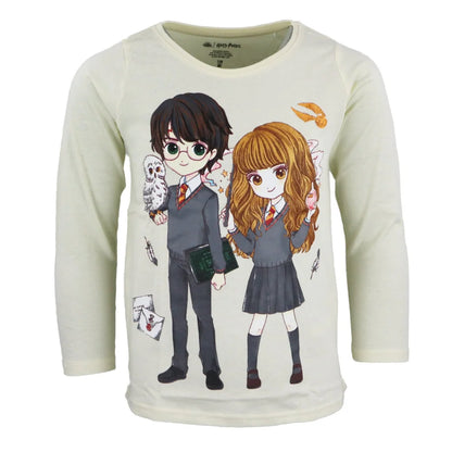 Harry Potter Hermine Mädchen Schlafanzug Pyjama lang - WS-Trend.de 104-134 Baumwolle