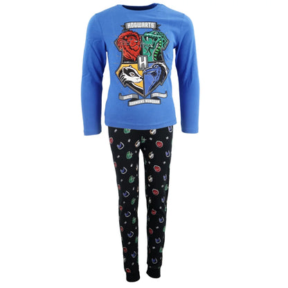 Harry Potter Hogwarts Kinder Schlafanzug Pyjama - WS-Trend.de langarm 104-134 baumwolle