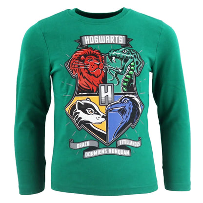 Harry Potter Hogwarts Kinder Schlafanzug Pyjama - WS-Trend.de langarm 104-134 baumwolle