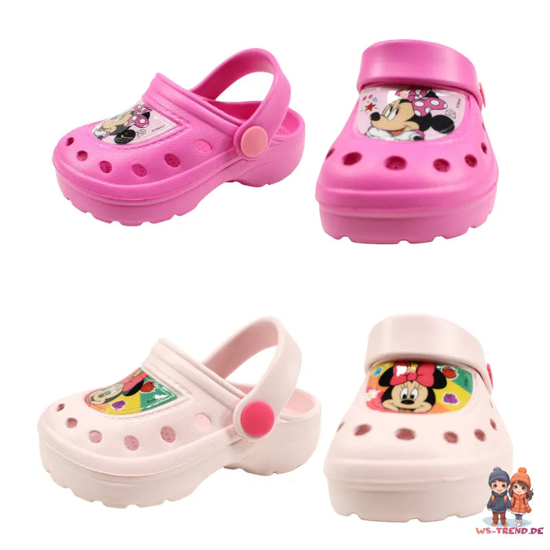 Disney Minnie Maus Kinder Mädchen Clogs Badeschuhe - WS-Trend.de Latschen 22 bis 33