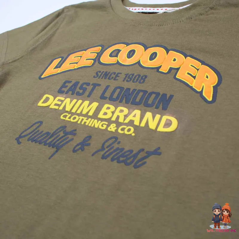 Lee Cooper Kinder Jungen T-Shirt Kurzarm Shirt - WS-Trend.de 104-164 Baumwolle