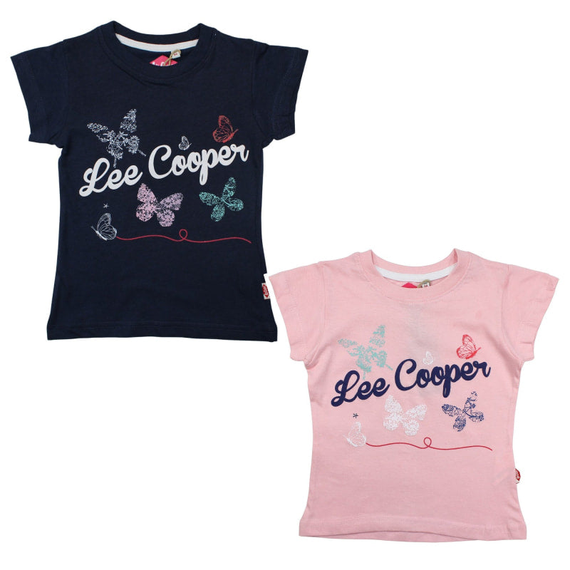 Lee Cooper Kinder Mädchen T-Shirt Kurzarm Shirt - WS-Trend.de Gr. 104-164 Baumwolle