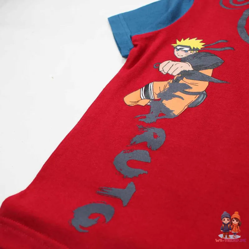 Anime Naruto Shippuden Jungen kurzarm T-Shirt Shirt - WS-Trend.de Kinder 116-128 Baumwolle