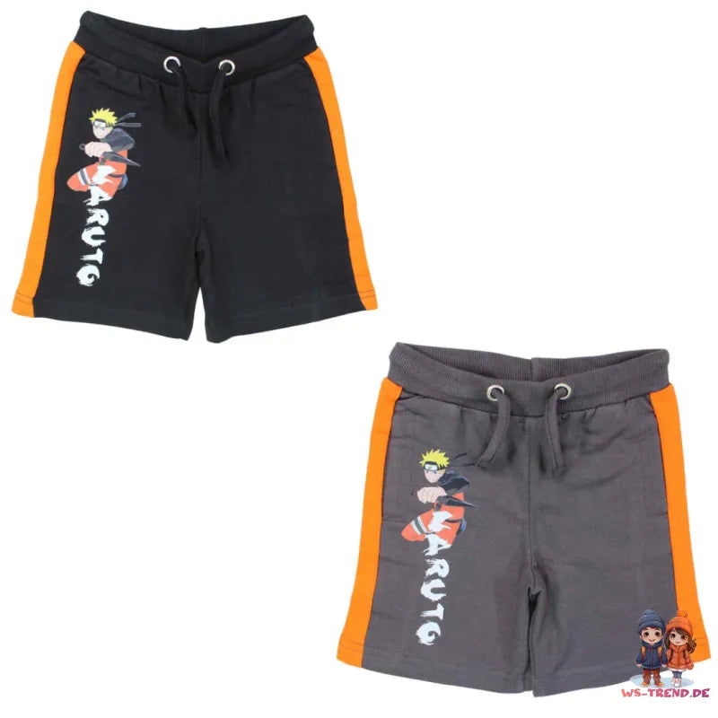 Naruto Shippuden Kinder Jungen Shorts - WS-Trend.de Gr. 110 bis 152 100% Baumwolle