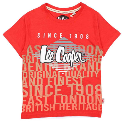 Lee Cooper Kinder Jungen T-Shirt Kurzarm Shirt - WS-Trend.de 104-164 Baumwolle
