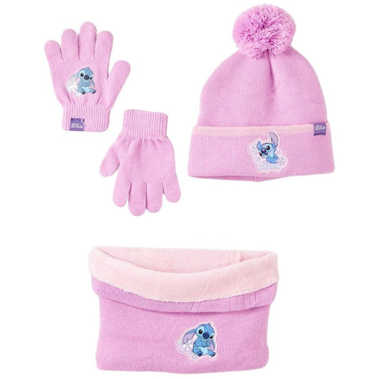 Disney Sticth Kinder Herbst Mütze Wintermütze plus Handschuhe und Snood - WS-Trend.de