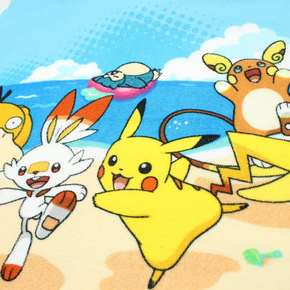 Pokemon Pikachu Anton Kinder Mikrofaser Poncho Badeponcho - WS-Trend.de 50x100