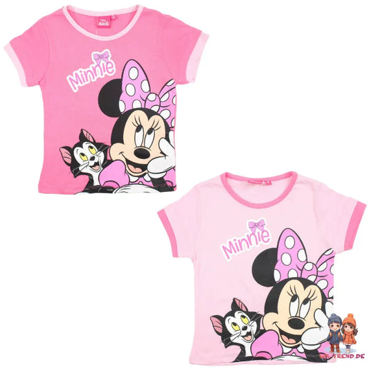 Disney Minnie Maus Figaro Kinder kurzarm T-Shirt Shirt - WS-Trend.de Mädchen Top Tops 98-128 Baumwolle