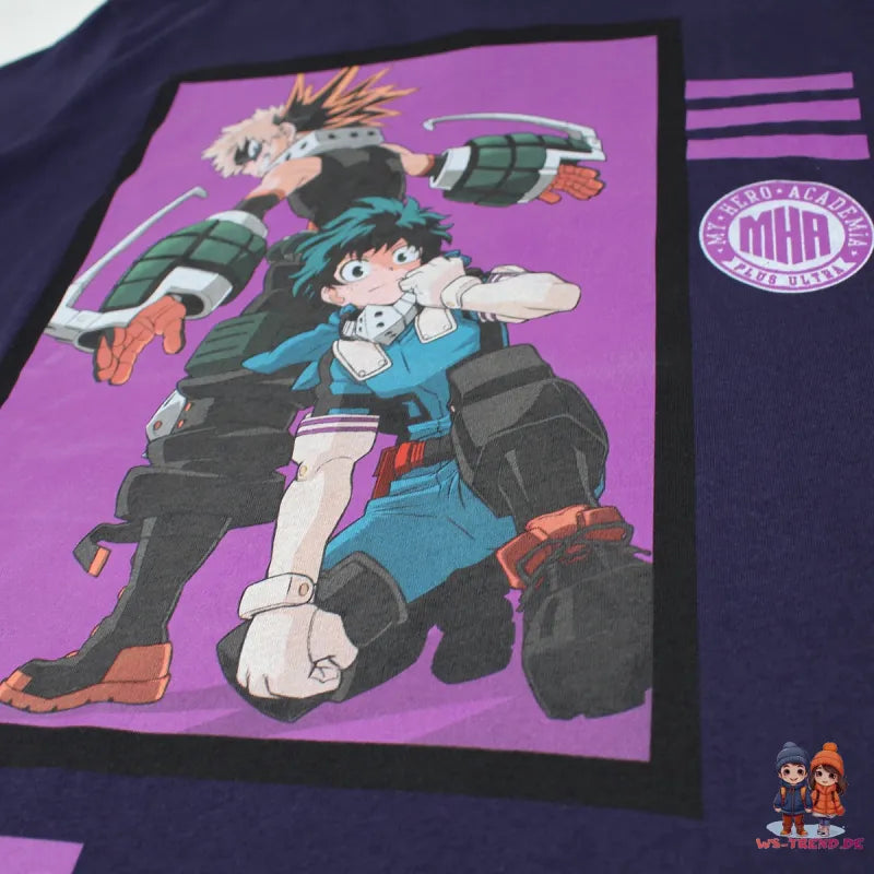 Anime My Hero Academia Herren Kurzarm T-Shirt Shirt - WS-Trend.de Gr. XS-XL 100% Baumwolle