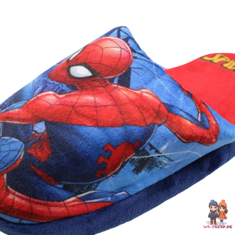 Marvel Spiderman Kinder Jungen Hausschuhe Slipper Schlüpfschuhe Pantoffeln - WS-Trend.de 28 - 34