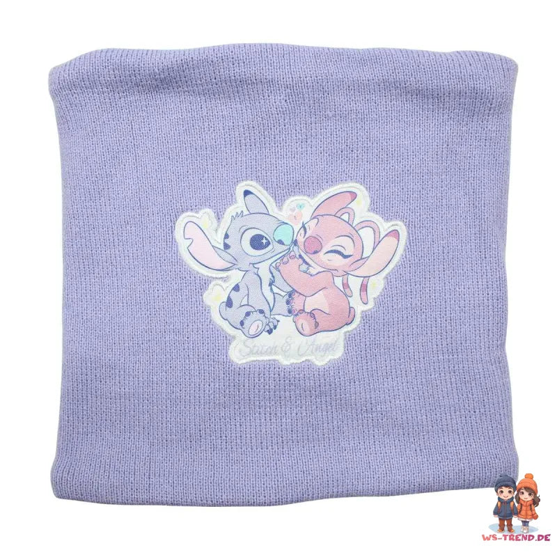 Disney Stitch und Angel Kinder Wintermütze plus Handschuhe Snood - WS-Trend.de