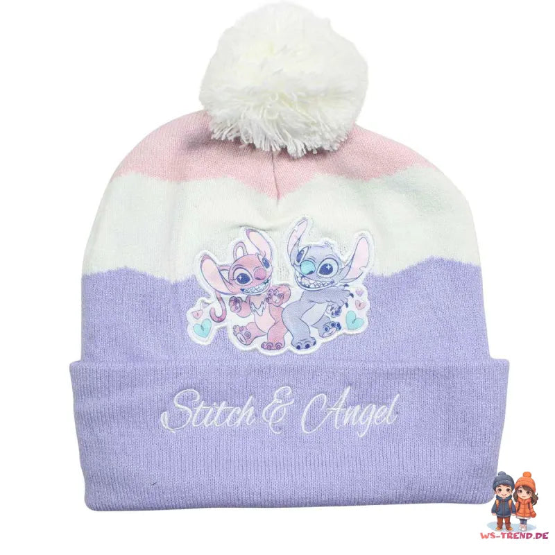 Disney Stitch und Angel Kinder Wintermütze plus Handschuhe Snood - WS-Trend.de