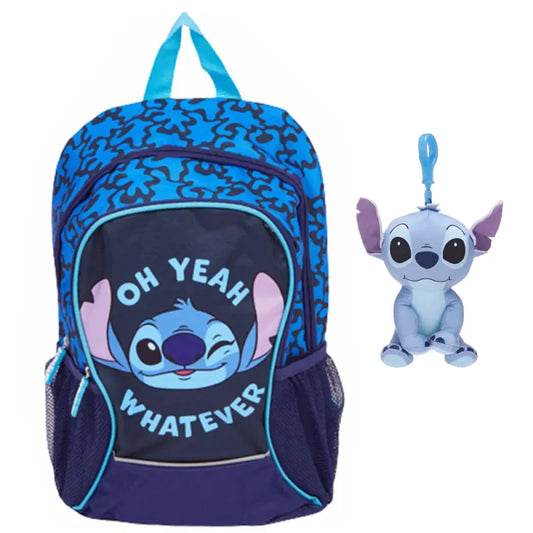 Disney Lilo und Stitch Kinder Rucksack Schultasche Tasche Plüschfigur 38x22x12 - WS-Trend.de