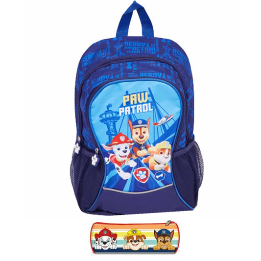 Paw Patrol Jungen Kinder Rucksack mit Federmäppchen - WS-Trend.de Tasche Gr. 38x22x12 cm