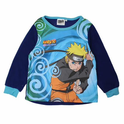 Anime Naruto Shippuden Fleece Jungen Langarm Schlafanzug Pyjama - WS-Trend.de 116-152