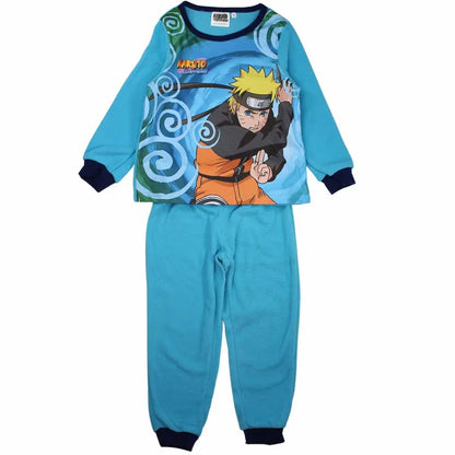 Anime Naruto Shippuden Fleece Jungen Langarm Schlafanzug Pyjama - WS-Trend.de 116-152