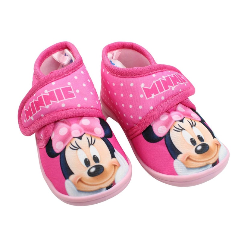 Disney Minnie Maus Kinder Hausschuhe Kitaschuhe Schlüpfschuhe mit Klett - WS-Trend.de 22 - 27