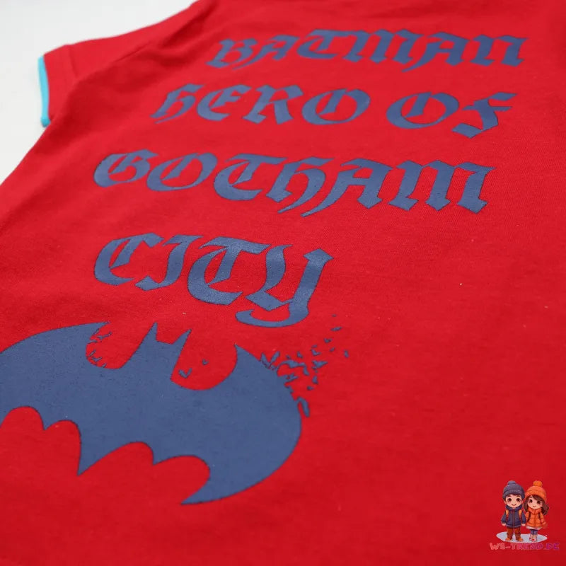 DC Comics Batman Kinder Jungen T-Shirt Kurzarm Shirt - WS-Trend.de 98 - 152 Baumwolle