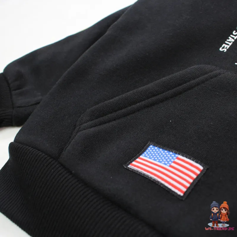 NASA Space Center Kinder Jugend Jungen Kapuzen Hoodie Pullover - WS-Trend.de Sweater 104-164