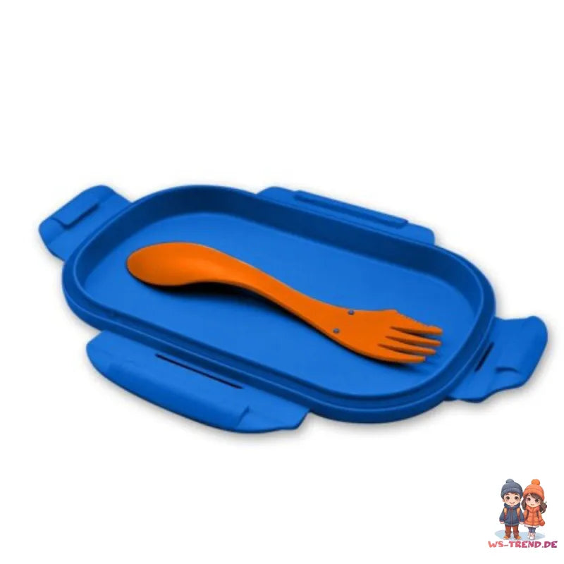 Hot Wheels 2 tlg Kinder Lunch Set Brotdose Göffel Gabel Löffel 21 x14 x 6 cm - WS-Trend.de