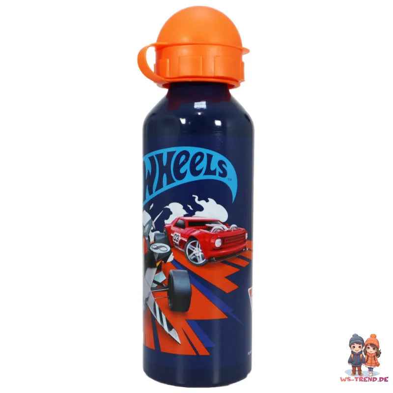 Hot Wheels Alu Wasserflasche Trinkflasche Flasche 500 ml - WS-Trend.de