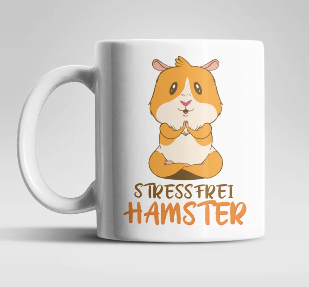 Stressfrei Anti Stress Hamster Kaffeetasse Teetasse - WS-Trend.de