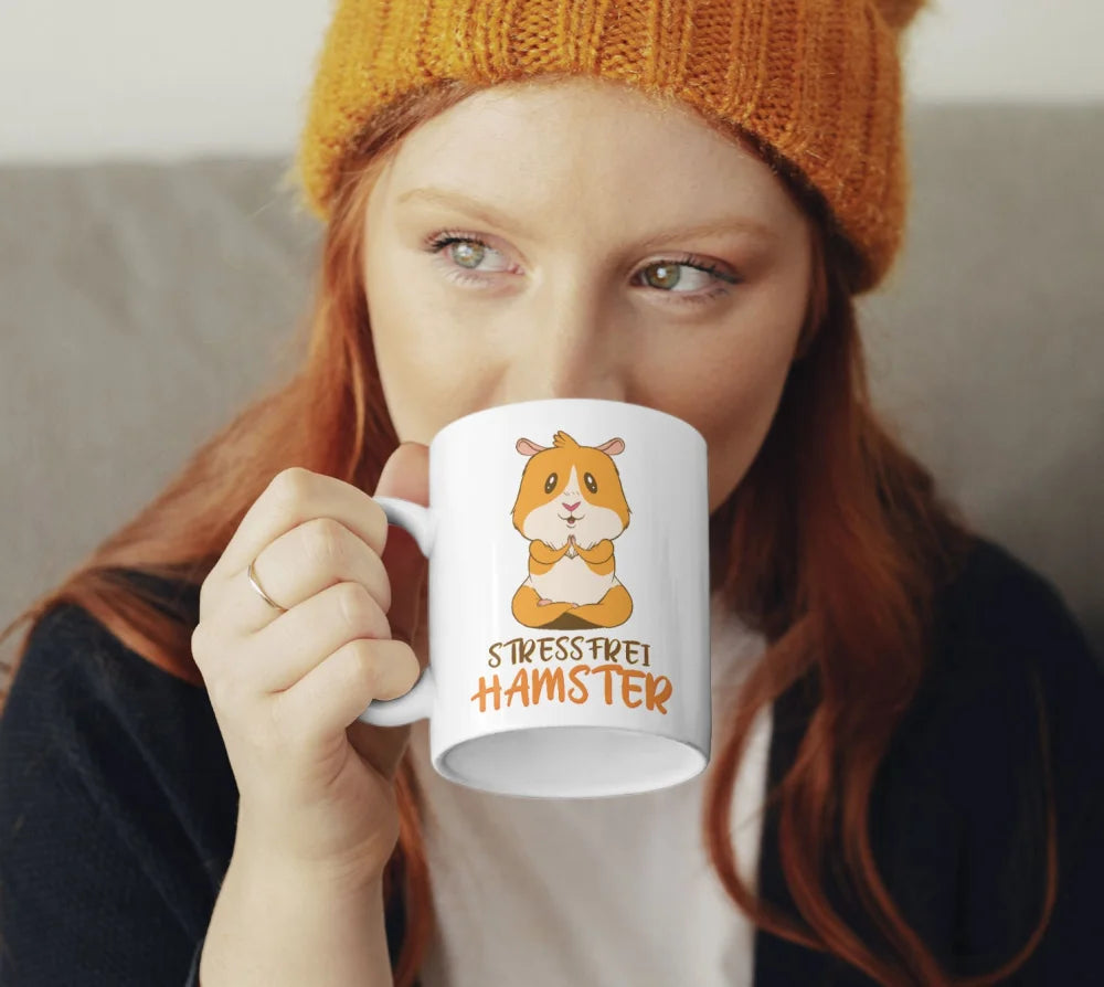 Stressfrei Anti Stress Hamster Kaffeetasse Teetasse - WS-Trend.de