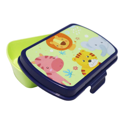 Jungle Friends 2 tlg Kinder Lunch Set Brotdose Alu Trinkflasche 500 ml Geschenk - WS-Trend.de
