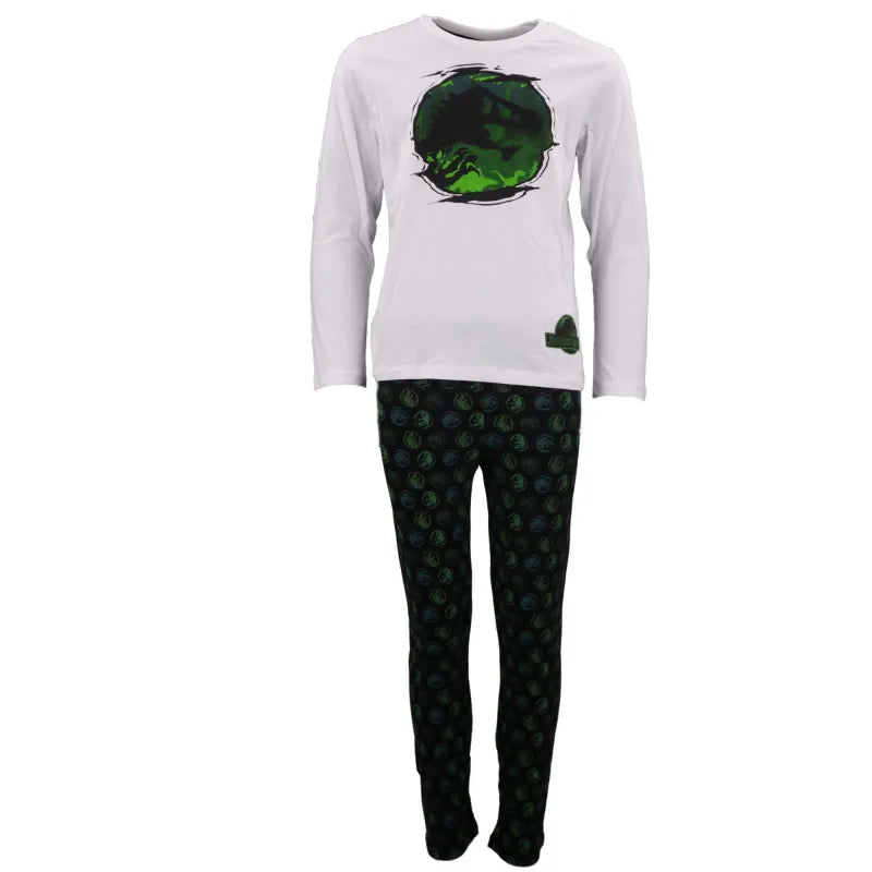 Jurassic World T-Rex Kinder Schlafanzug Pyjama - WS-Trend.de Jungen 104-128 Baumwolle