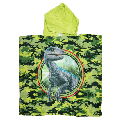 Jurassic World Velociraptor Blue Kinder Mikrofaser Badeponcho - WS-Trend.de Poncho Baumwolle