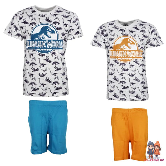 Jurassic World T-Rex Jungen Pyjama Schlafanzug - WS-Trend.de Kinder 134-164 Baumwolle