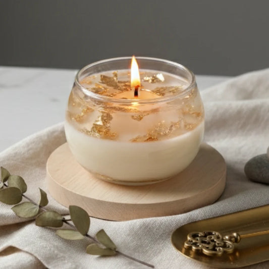 Handgemachte Sojawachs-Kerze Kerzengel – duftfrei/geruchlos im Glas 20Std - WS-Trend.de