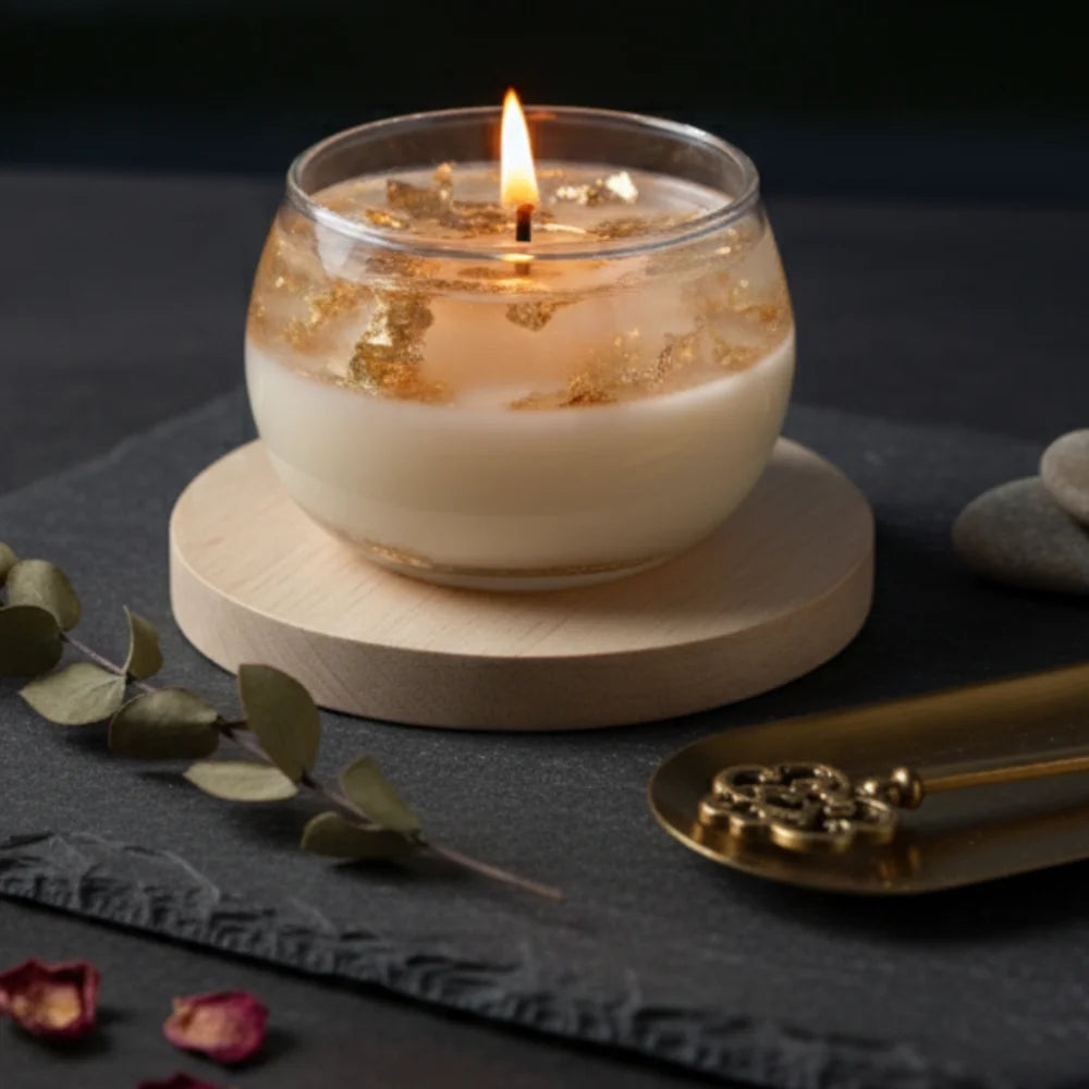 Handgemachte Sojawachs-Kerze Kerzengel – duftfrei/geruchlos im Glas 20Std - WS-Trend.de