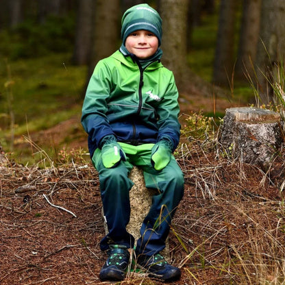 WAMU Mosaic Softshelljacke Kinder Jungen Jacke mit Kapuze - WS-Trend.de Gr. 98 -128