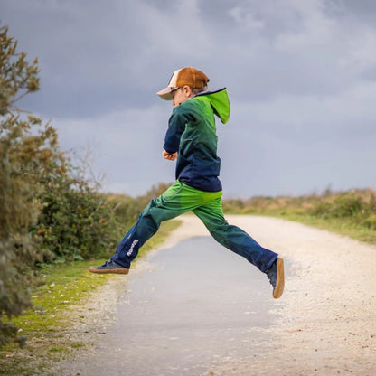 WAMU Mosaic Softshelljacke Kinder Jungen Jacke mit Kapuze - WS-Trend.de Gr. 98 -128