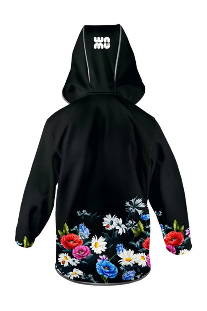 WAMU Wild Flowers Softshelljacke Kinder Jacke mit Kapuze - WS-Trend.de Gr. 104-128