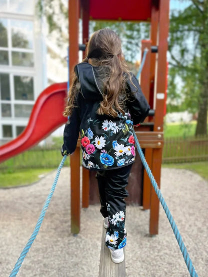 WAMU Wild Flowers Softshelljacke Kinder Jacke mit Kapuze - WS-Trend.de Gr. 104-128