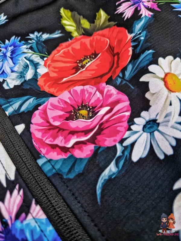 WAMU Wild Flowers Softshelljacke Kinder Jacke mit Kapuze - WS-Trend.de Gr. 104-128