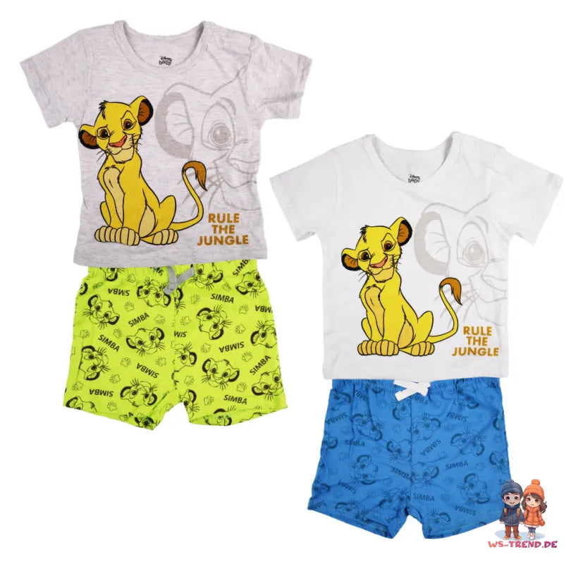Disney König der Löwen Simba Baby Jungen T-Shirt plus Shorts - WS-Trend.de Kinder Sommerset
