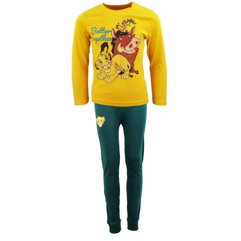 Disney König der Löwen Simba Kinder Pyjama Schlafanzug - WS-Trend.de kurzarm 98 -128 Baumwolle