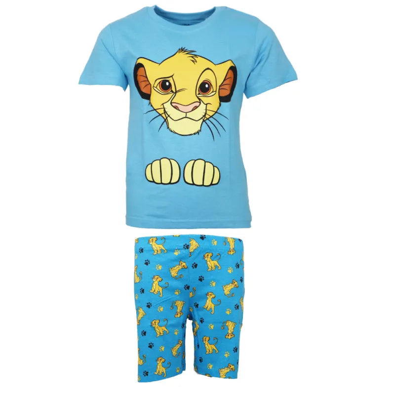 Disney König der Löwen Simba Kinder kurzarm Pyjama Schlafanzug - WS-Trend.de 98 -128