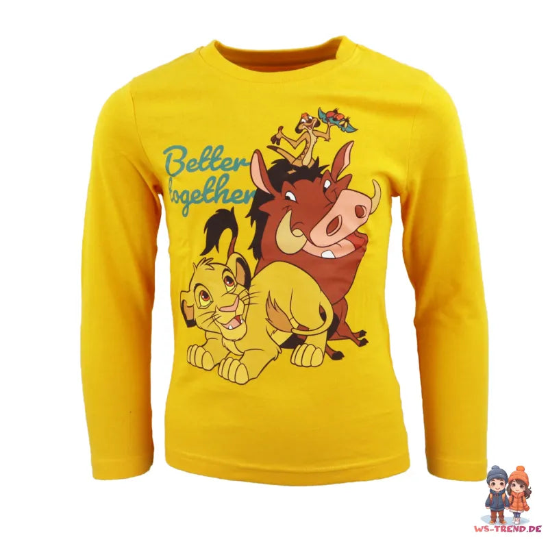 Disney König der Löwen Simba Kinder Pyjama Schlafanzug - WS-Trend.de kurzarm 98 -128 Baumwolle