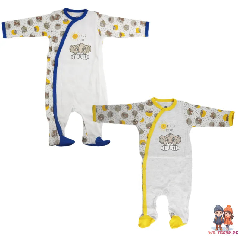 Disney König der Löwen Simba Baby Strampler Einteiler - WS-Trend.de Kleinkind kurzarm Body Gr. 68 - 92