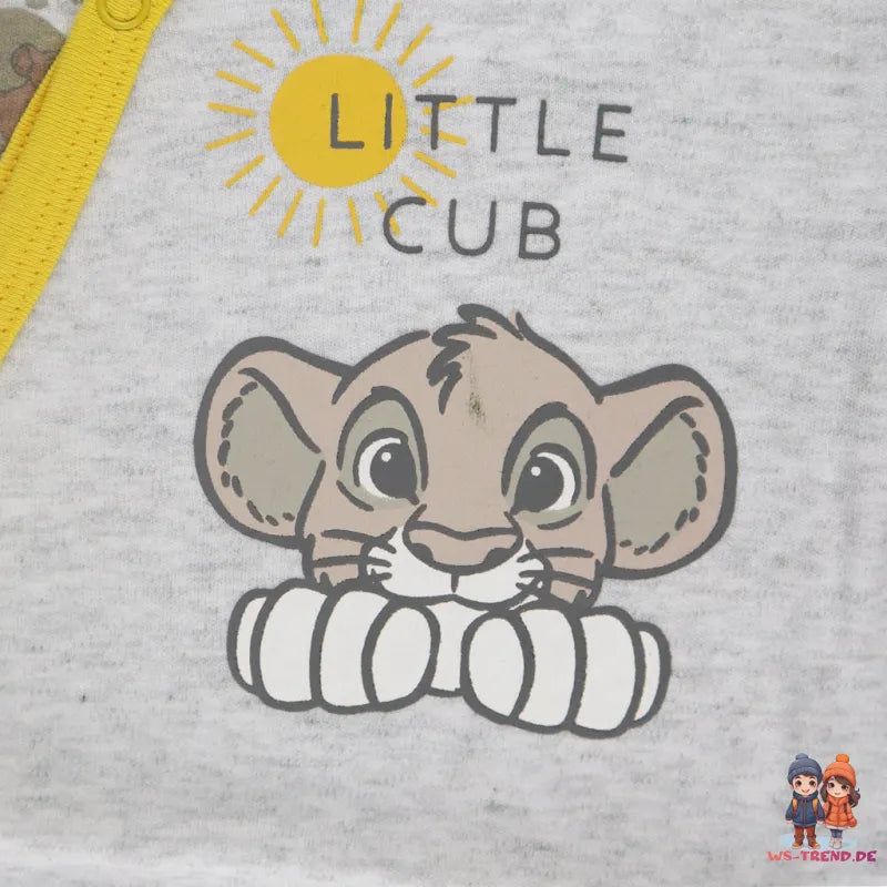 Disney König der Löwen Simba Baby Strampler Einteiler - WS-Trend.de Kleinkind kurzarm Body Gr. 68 - 92