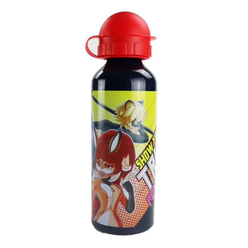 Miraculous Ladybug Alu Trinkflasche Flasche 520 ml Cat Noir - WS-Trend.de Wasserflasche